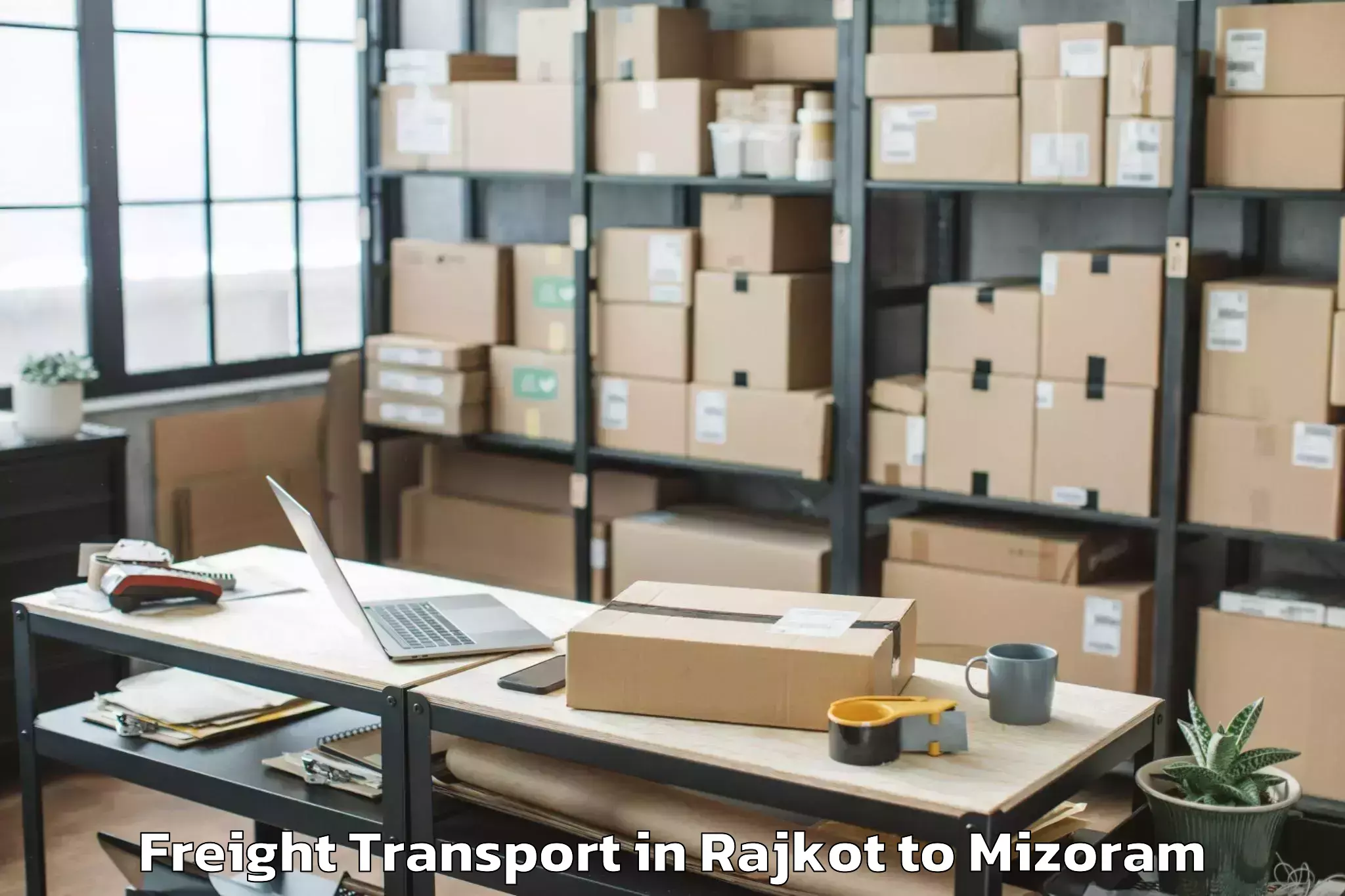 Professional Rajkot to Saiha Freight Transport